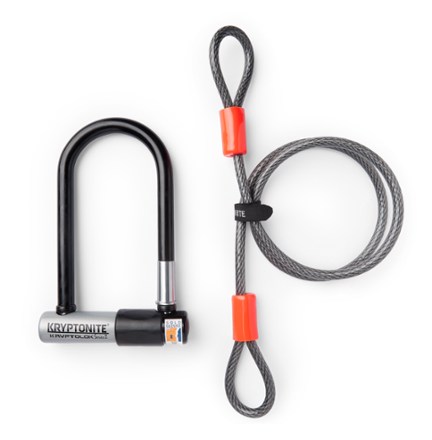 Kryptonite KryptoLok Series 2 Mini-7 U-Lock with Flex Cable