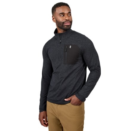Free Country Sueded Spacedye Quarter-Zip Pullover - Men's 2