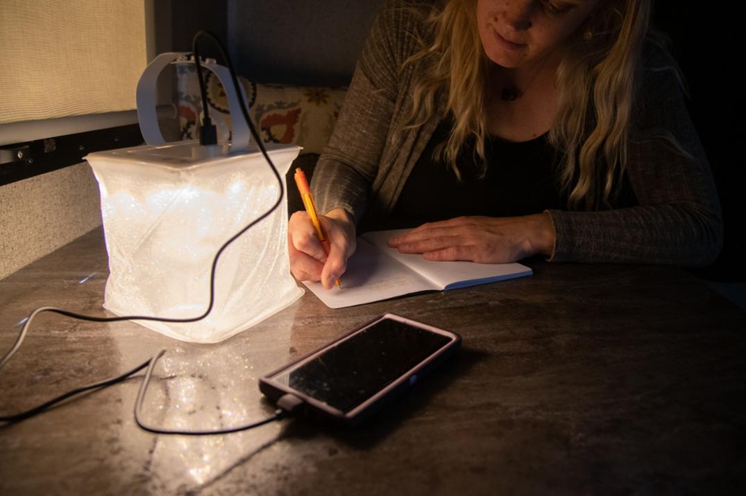 Location Image for Solar Lantern with Phone Charger