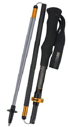 Komperdell Trailstick Carbon C4 Vario Rocksleeve Compact Trekking Poles - Pair 1