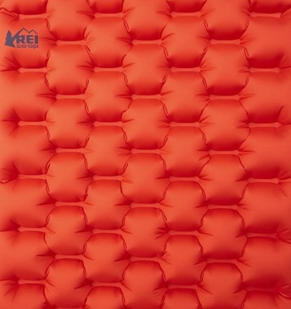 REI Co-op Flash Insulated Air Sleeping Pad Welded seams/ baffle (Red Hot)