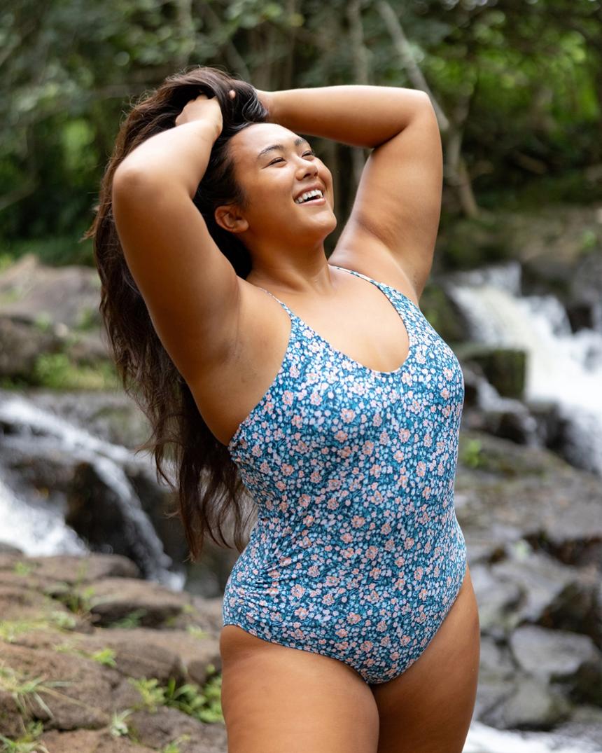 Location Image for Ruched One-Piece Swimsuit - Women's