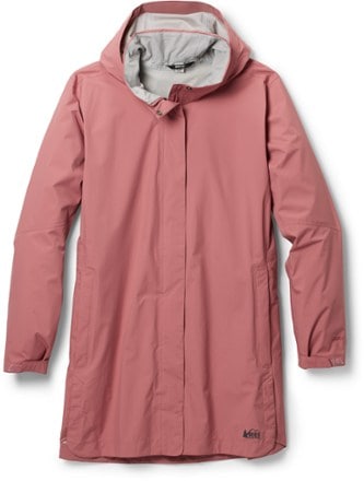 Nikwax REI Co-op Rainier Long Line Rain Jacket - Womens Plus Sizes