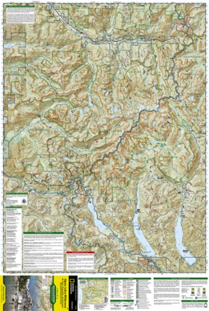 Alpine Lakes Wilderness Map National Geographic Alpine Lakes Wilderness Topographic Map | Rei Co-Op