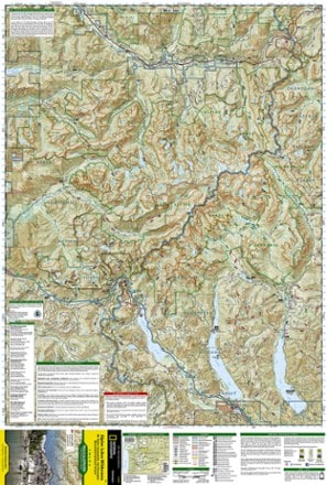National Geographic Alpine Lakes Wilderness Topographic Map 1