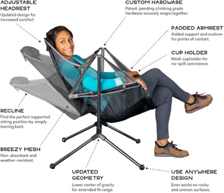 NEMO Stargaze Recliner Low ブラック/グリーン Stargaze™ Reclining Camp Chair