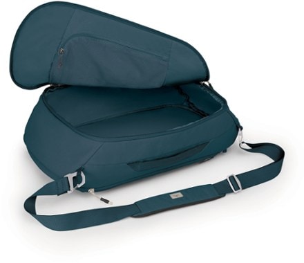 Osprey Arcane Duffel Pack Side view (Stargazer Blue)