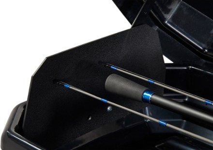 Yakima TopWater Rooftop Fishing Rod Box Top view (Black)