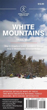 AMC White Mountains Trail Maps 3 and 4 - 31st Edition 0