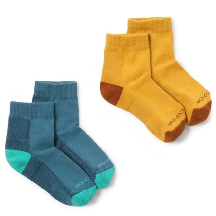 REI Co-op COOLMAX EcoMade Active Quarter Socks - Toddlers'/Kids' - 2 Pairs 0
