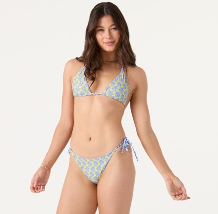 Roxy Golden Glow Reversible Mini Tiki Triangle Bikini Swimsuit Top - Women's Bottoms not included