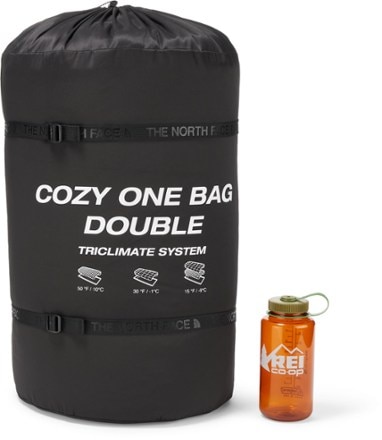 The North Face Cozy One Bag Duo Sleeping Bag Stuff sack (32 fl. oz. bottle not included)