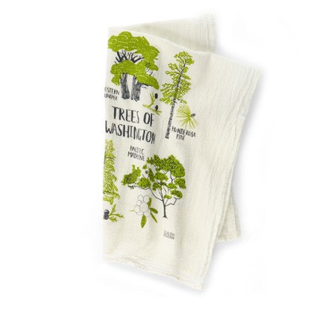 Claudia Pearson Field Guide to Washington Trees Tea Towel 3