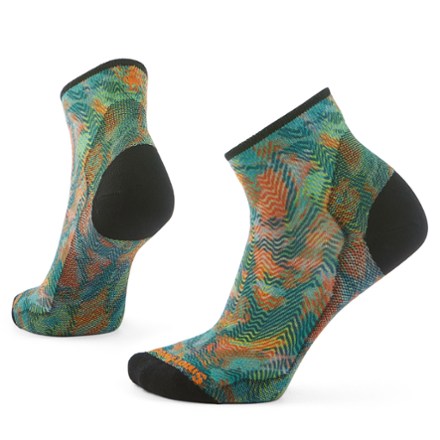 Bike Zero Cushion Jungle Music Print Ankle Socks - Women's