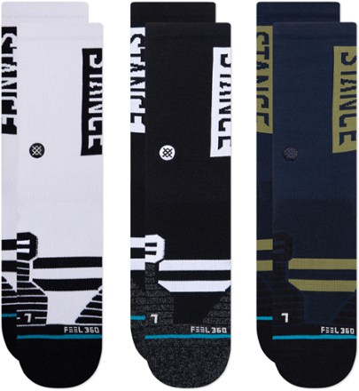 Stance Boyd Mid Crew Socks - 3 Pairs 0