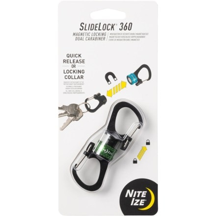 Nite Ize SlideLock 360 Magnetic Locking Dual Carabiner 0