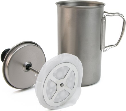 snow peak titanium french press