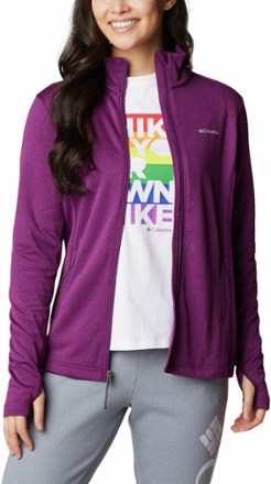 Giacca In Pile Columbia Park View Donna - Full Zip | Motivo A Griglia | Protezione Solare UPF - Foto 2