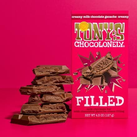 Tony's Chocolonely Filled Milk Chocolate Bar 3