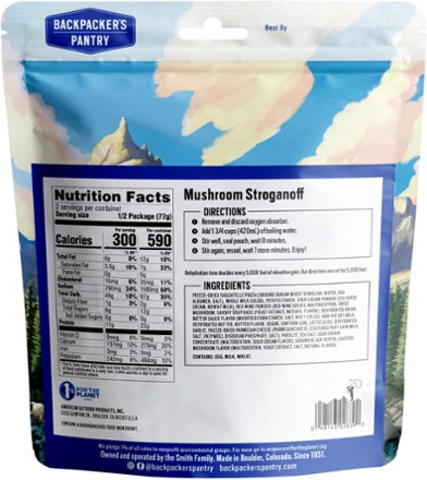 Backpacker's Pantry Mushroom Stroganoff 1