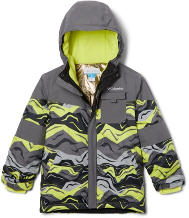 Columbia MENS Bugaboo Snow Winter Yellow Gray Full Zip Coat Jacket MENS  LARGE