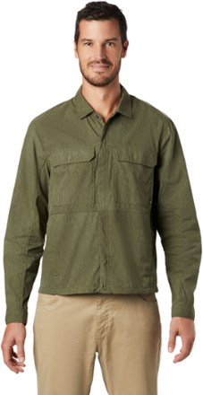 Mountain Hardwear Echo Lake Long-Sleeve Shirt - Dark Army Print - Men's 0