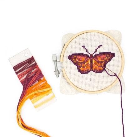 Kikkerland Mini Cross Stitch Embroidery Kit - Butterfly 3