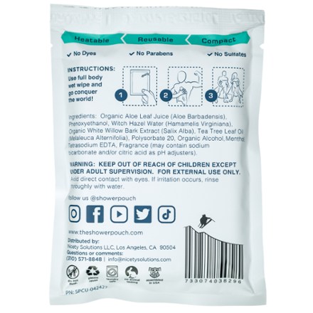 Shower Pouch Gigantic Body Wipe - 2' x 1' 1