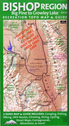 Crowley Lake Fishing Map Bishop Region Recreation Topo Map And Guide | Rei Co-Op
