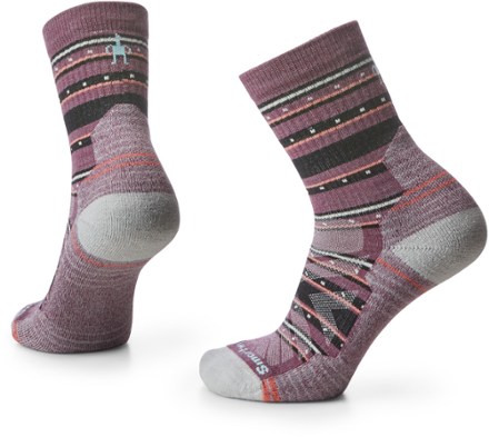 Smartwool Hike Light Cushion Stitch Stripe Mid Crew Socks - Women's 0