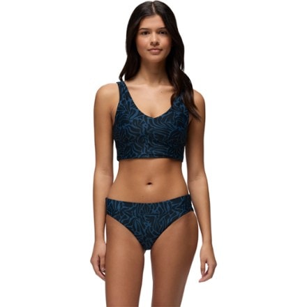 prAna Summer Wave Reversible Swimsuit Top - Women's BLACK SEAWEED (Bottoms not included)