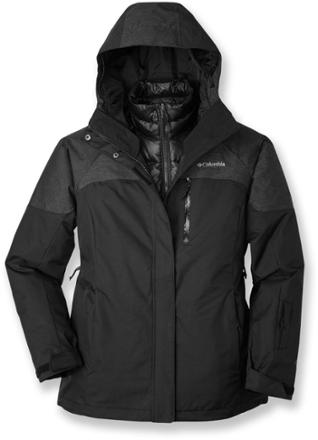 columbia three in one jacket women's