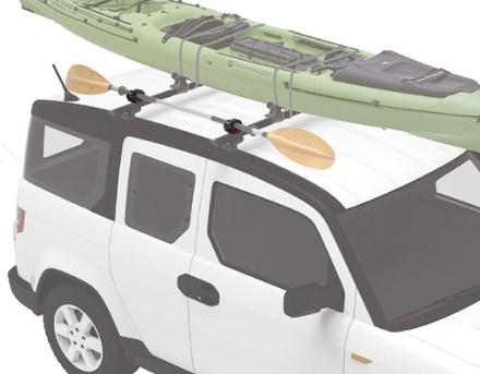 Yakima TopGrip Paddle Carrier Top view (Black)