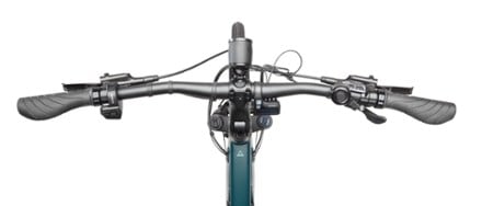 Co-op Cycles CTY e2.2 Electric Bike Locking battery compartment (Twilight Blue)