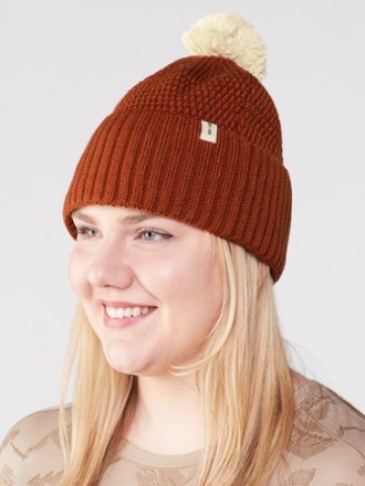 Powder Day Pom Beanie - Campfire