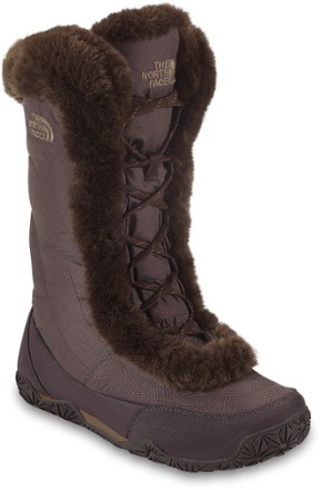 north face nuptse fur boots womens