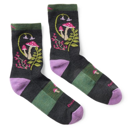 Darn Tough Mellow Mushrooms Micro Crew Lightweight Hiking Socks - Women's 0