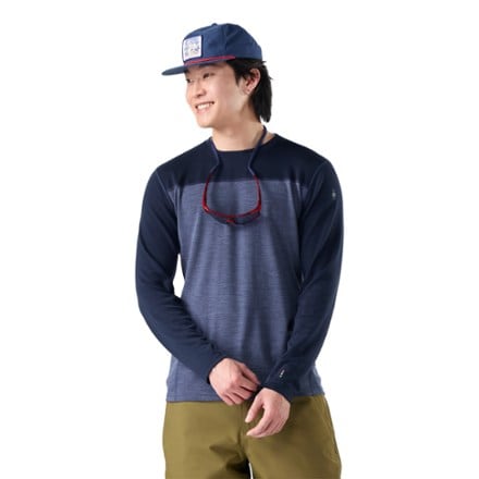 Smartwool Classic Thermal Merino Colorblock Crew Base Layer Top - Men's 0