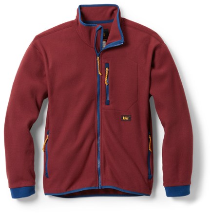 Veste REI Co-Op Trailsmith homme XL orange Polartec fermeture éclair