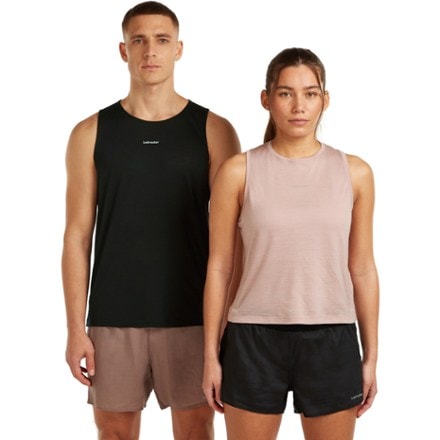 Icebreaker Merino Blend 125 Cool-Lite Speed Tank Top Motion AOP - Women's 0