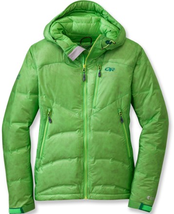 outdoor research women's floodlight down jacket