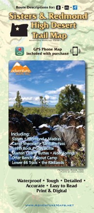 Adventure Maps Sisters & Redmond High Desert Trail Map 0