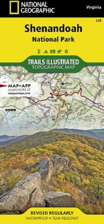 National Geographic Shenandoah National Park Map 0