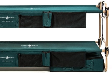 Disc-O-Bed Large Bunk Cots with Organizers 4