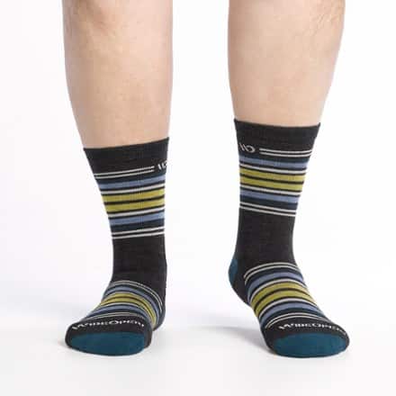 Wide Open Multi Stripe Cushioned Micro Crew Socks - Men's 2