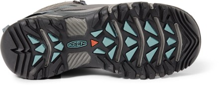 KEEN Targhee III Waterproof Mid Hiking Boots - Women's Sole view (Magnet/Atlantic Blue)