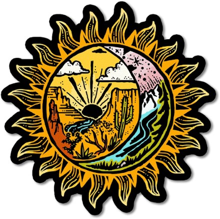 Atomicchild Sun and Moon Sticker 0