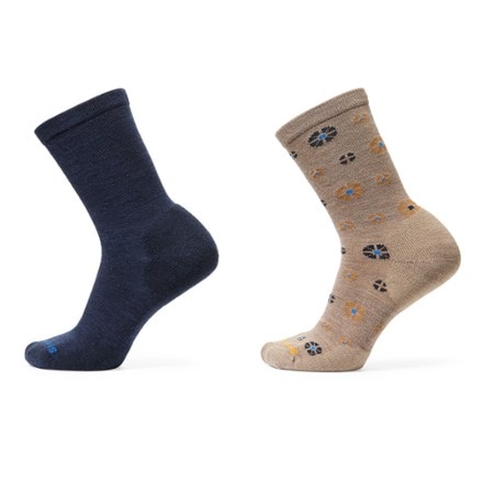 Smartwool Wellshire/Solid Rib Everyday Crew Socks - Men's - 2 Pairs 1