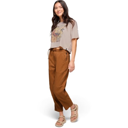 Nouvelles Dames Jambe Large Cargo Combat Stretch Pantalon Décontracté