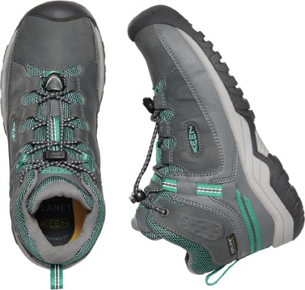 KEEN Targhee Mid Waterproof Hiking Boots - Big Kids' 4
